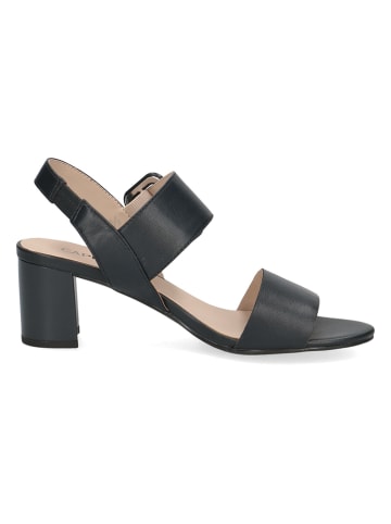 Caprice Leren haksandalen zwart