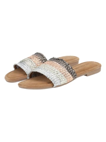 Lazamani Slippers zilverkleurig/roségoudkleurig