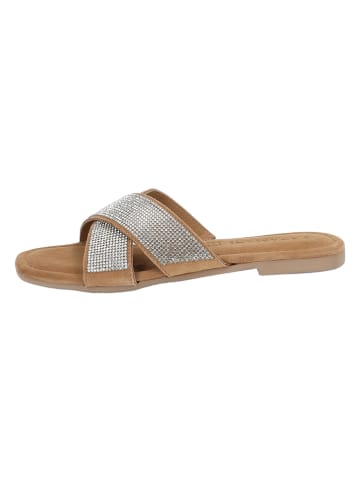 Lazamani Slippers zilverkleurig