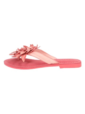 Lazamani Leder-Zehentrenner in Pink/ Rosa