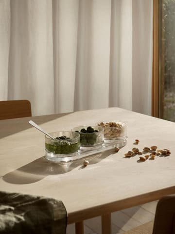 Stelton 4tlg. Servierset "Pilastro" in Transparent