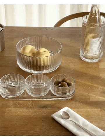 Stelton 4tlg. Servierset "Pilastro" in Transparent