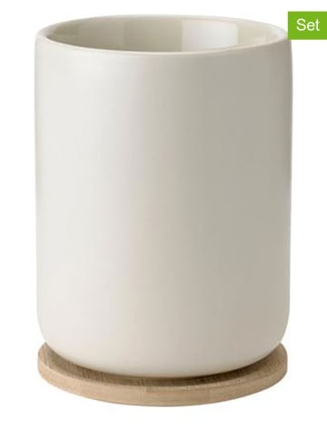 Stelton 2tlg. Set: Becher "Theo" in Creme - 250 ml