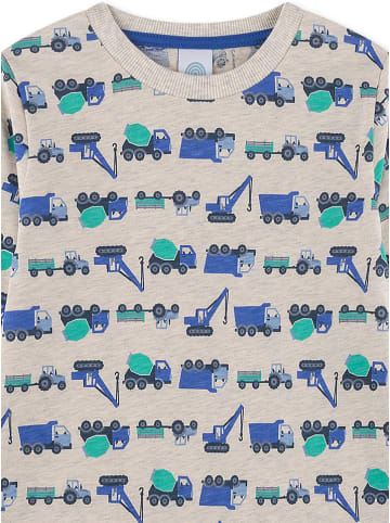 Sanetta Pyjama in Grau/ Blau