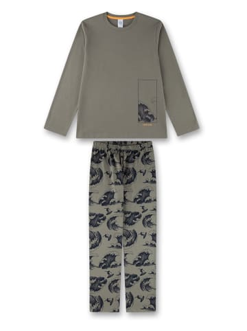 Sanetta Pyjama kaki/donkerblauw