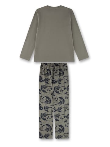 Sanetta Pyjama in Khaki/ Dunkelblau