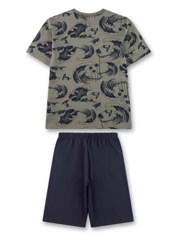 Sanetta Pyjama in Khaki/ Dunkelblau
