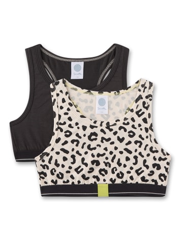 Sanetta 2-delige set: bustiers beige/zwart