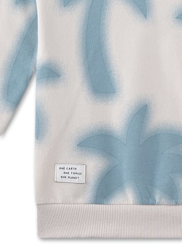 Sanetta Kidswear Hoodie in Creme/ Hellblau