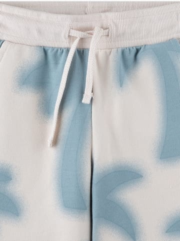 Sanetta Kidswear Szorty w kolorze kremowo-błękitnym