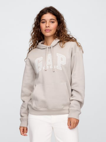 GAP Hoodie in Taupe in Grau/ Beige