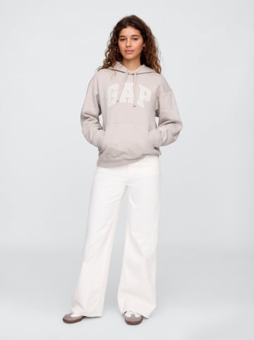 GAP Hoodie in Taupe in Grau/ Beige
