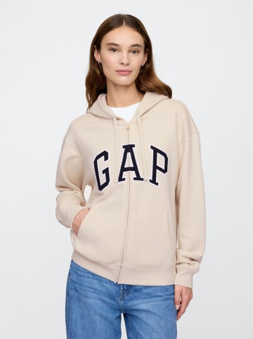 GAP Sweatjacke in Beige