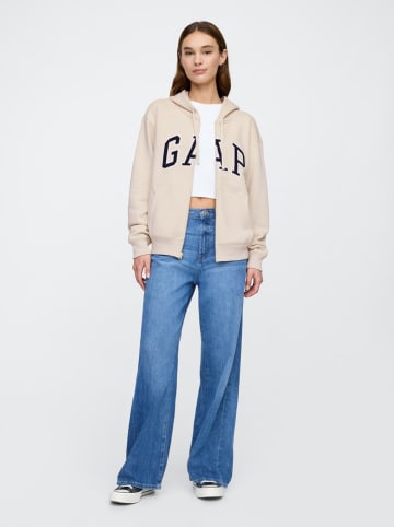 GAP Sweatjacke in Beige