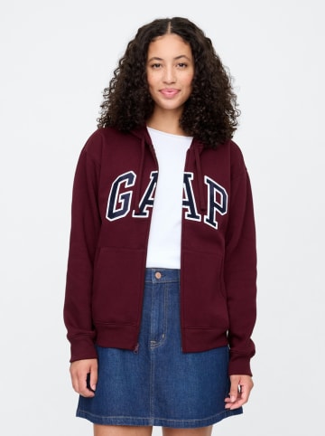 GAP Sweatjacke in Bordeaux