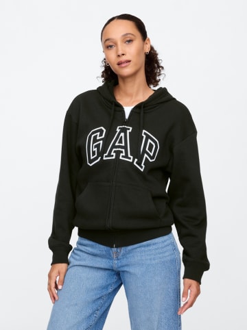 GAP Sweatjacke in Schwarz