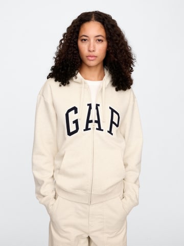 GAP Sweatjacke in Beige