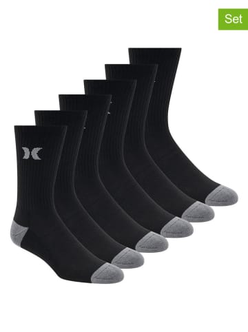 Hurley Skarpety sportowe (6 par) w kolorze czarnym