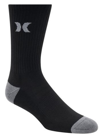 Hurley 6er-Set: Sportsocken in Schwarz