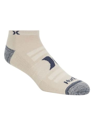 Hurley 6er-Set: Sportsocken in Beige/ Dunkelblau/ Grau