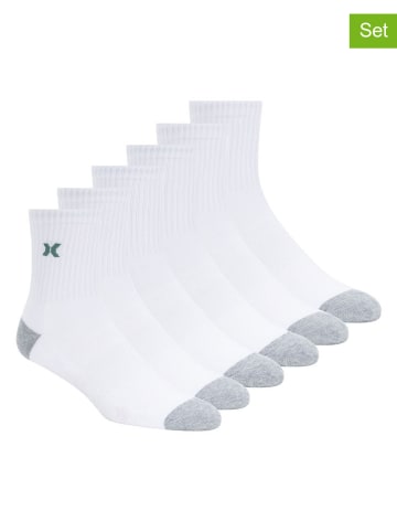 Hurley 6er-Set: Sportsocken in Weiß