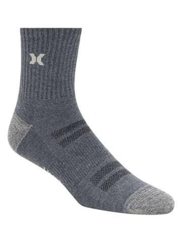 Hurley 6er-Set: Sportsocken in Blau/ Grau/ Grün