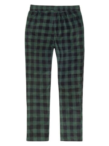 Hurley Spodnie polarowe w kolorze zielono-czarnym