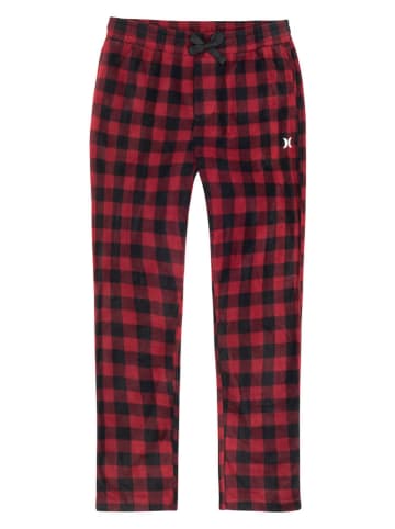 Hurley Fleecehose in Rot/ Schwarz