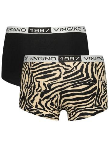 Vingino 2er-Set: Pantys in Beige/ Schwarz