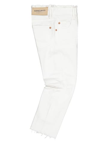 Vingino Spijkerbroek "Candy Ruffle" wit
