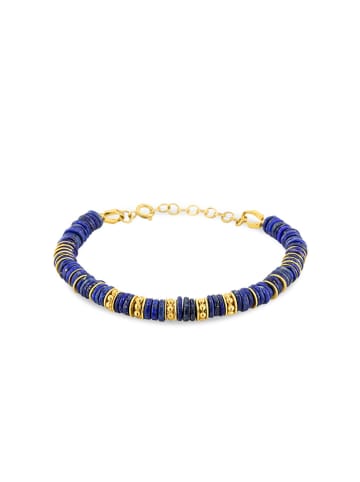 Taboo Pozłacana bransoletka z lapis lazuli