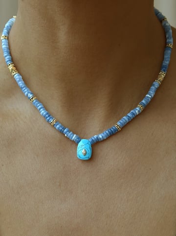 Taboo Vergulde ketting met edelstenen - (L)40 cm
