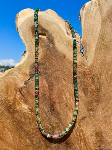 Taboo Vergulde ketting met edelstenen - (L)41 cm