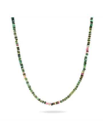 Taboo Vergulde ketting met edelstenen - (L)41 cm