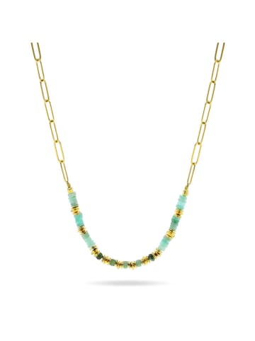 Taboo Vergulde ketting met edelstenen - (L)40 cm