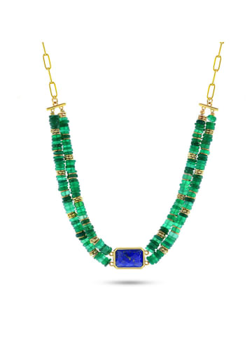 Taboo Vergulde ketting met edelstenen - (L)40 cm