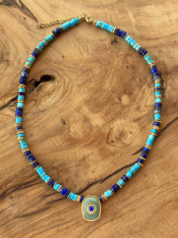 Taboo Vergulde ketting met edelstenen - (L)40 cm