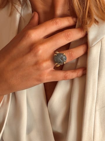Taboo Vergulde ring met edelsteen