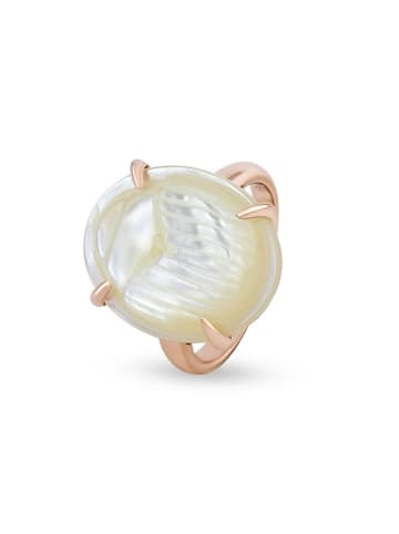 Taboo Rosévergulde ring met parelmoer