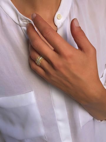 Taboo Vergulde ring met edelstenen