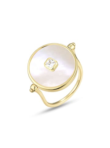 Taboo Vergold. Wende-Ring mit Edelsteinen