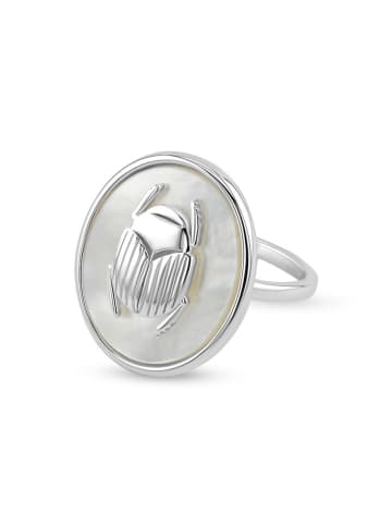 Taboo Versilb. Ring mit Perlmutt