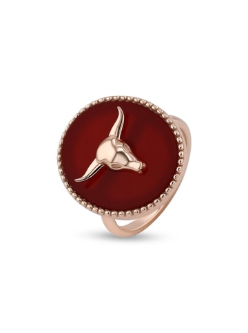 Taboo Rosévergulde ring met edelsteen