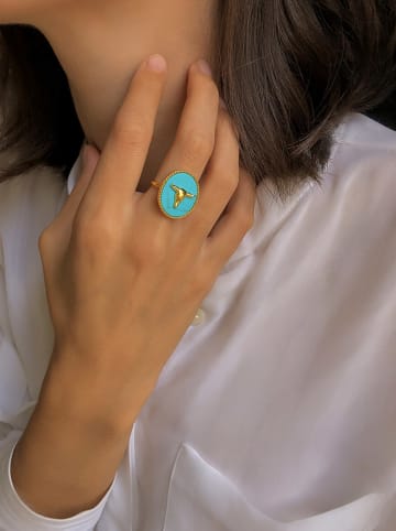 Taboo Vergulde ring met edelsteen