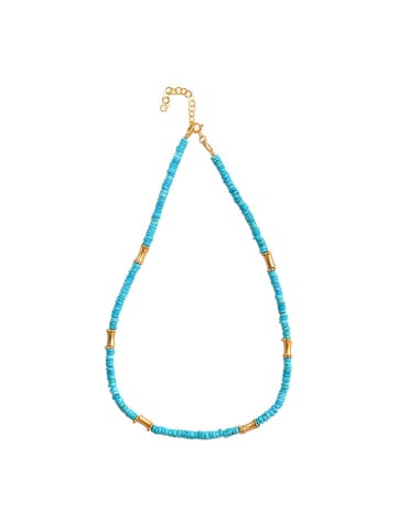 Taboo Vergold. Halskette mit Edelsteinen - (L)40 cm