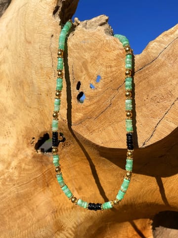 Taboo Vergulde ketting met edelstenen - (L)40 cm