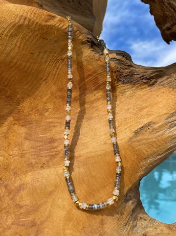 Taboo Vergulde ketting met edelstenen - (L)40 cm