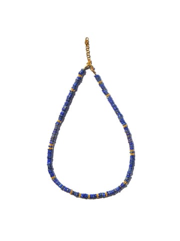Taboo Vergold. Halskette mit Edelsteinen - (L)40 cm