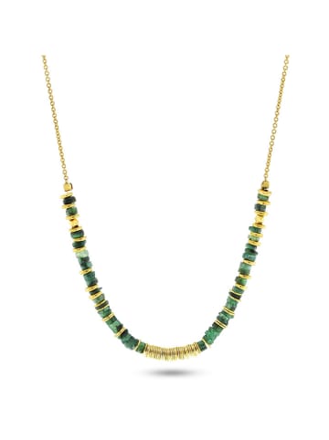 Taboo Vergold. Halskette mit Edelsteinen - (L)40 cm