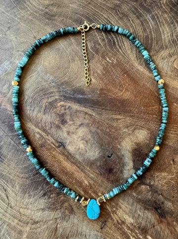 Taboo Vergulde ketting met edelstenen - (L)40 cm